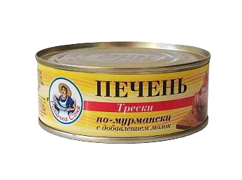 Печень трески по-мурмански с доб молок