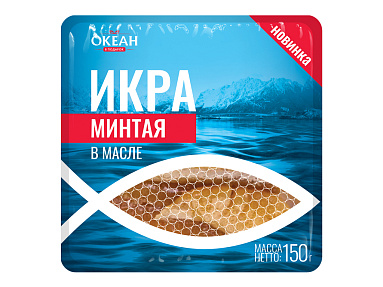 Икра минтая ястычная с/с в масле 150 г